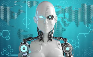 bilgisayar robot arka plan