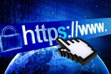 bilgisayar arka plan https güvenli web sayfası