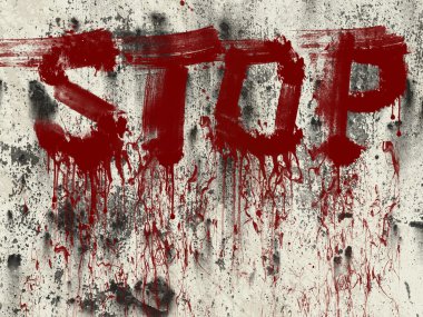 kafatası ve kan Grunge tasarım