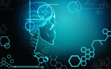 insan beyni ile bilgisayar arka plan