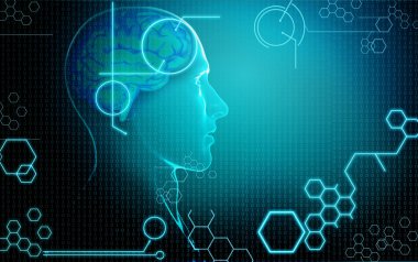 insan beyni ile bilgisayar arka plan