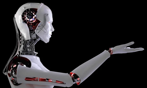 Robot android muži — Stock fotografie