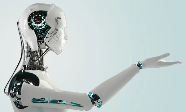 Robotandroide menn – stockfoto