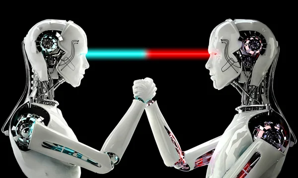 Robot manusia android — Stok Foto