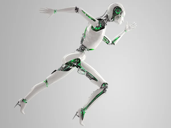 robot android kadın çalışan hız kavramı