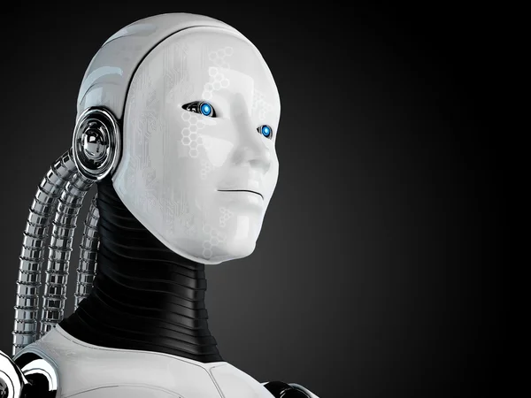 Robot android femeie — Fotografie, imagine de stoc