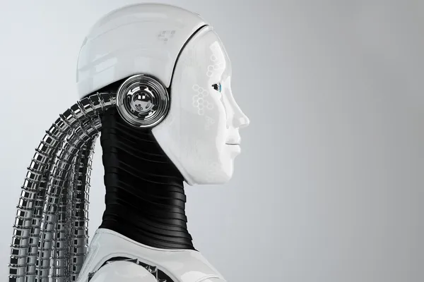 Robot android kvinna — Gratis stockfoto