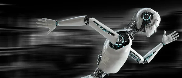 Android robot çalışan hız kavramı