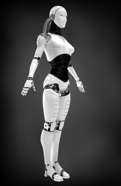 Robot android femei — Fotografie, imagine de stoc