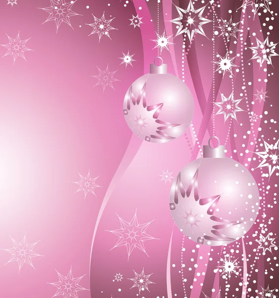 Roze decoratie van Kerstmis — Stockfoto