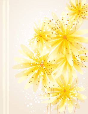 Çiçekli vektör arkaplanı