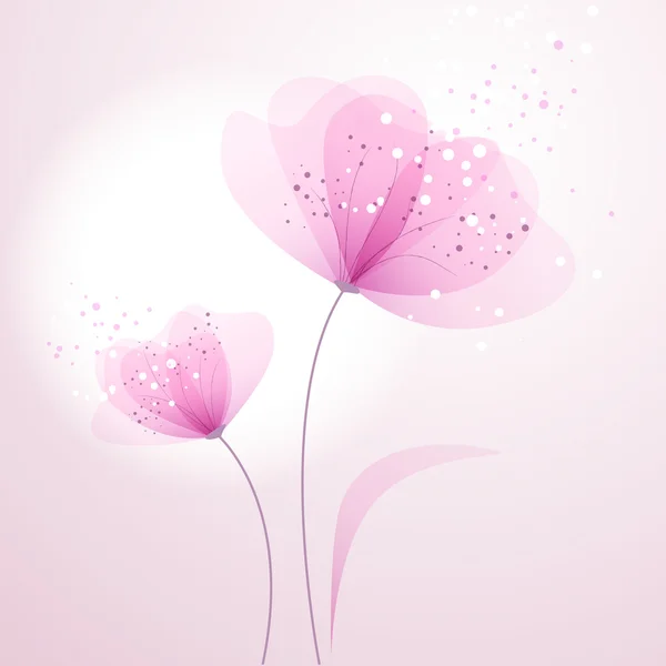 Fondo vectorial con flor — Vector de stock