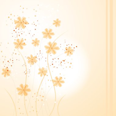 Çiçekli vektör arkaplanı