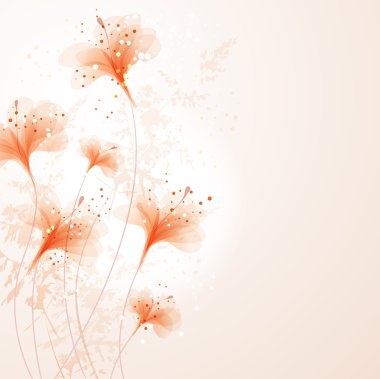 vektör arka plan ile flowes