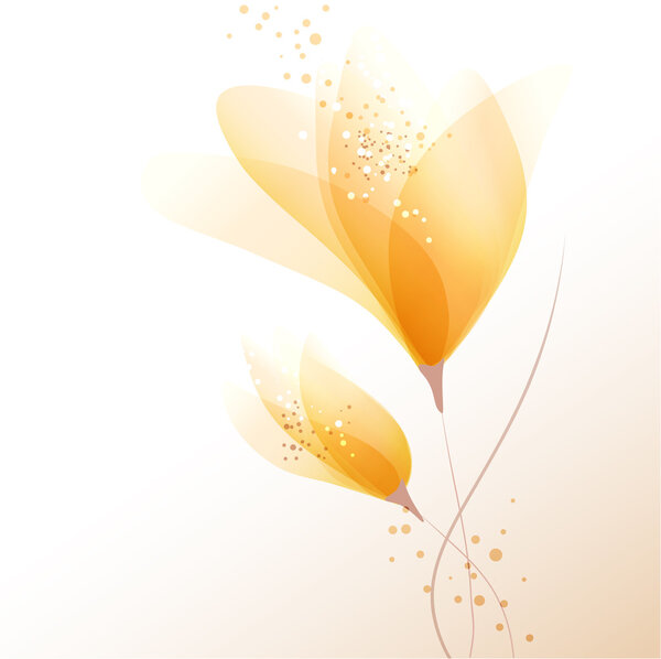 векторный фон с цветами