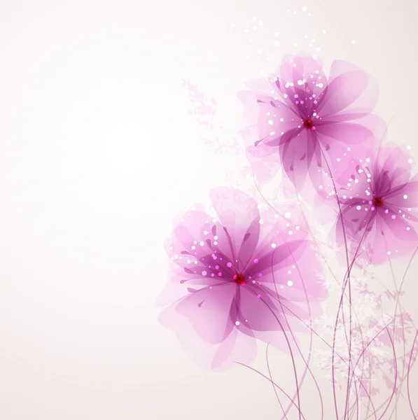 Vector background with flowers Stock Vector Image by ©almatea 82969476