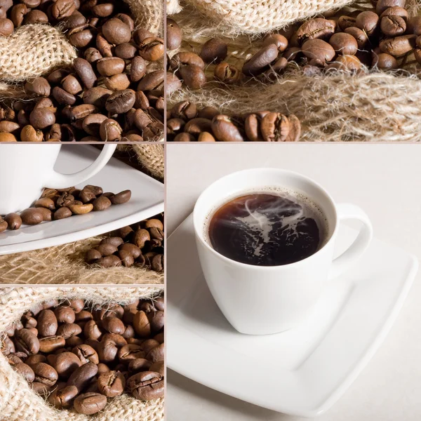 Kaffee-Collage — Stockfoto