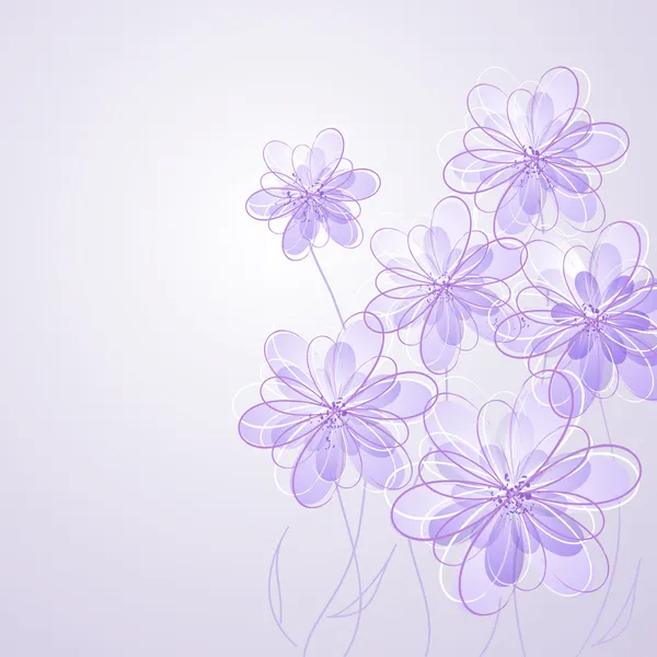 花とパステルの背景 — ストックベクタ