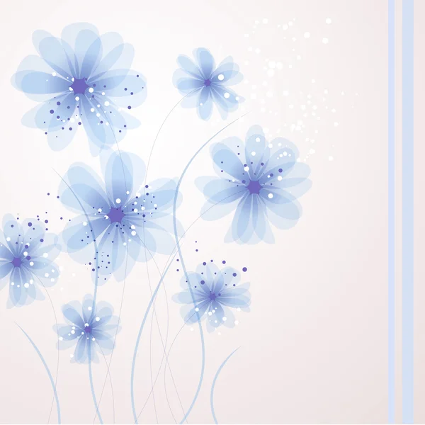 Vector achtergrond met zachte bloemen — Stockvector
