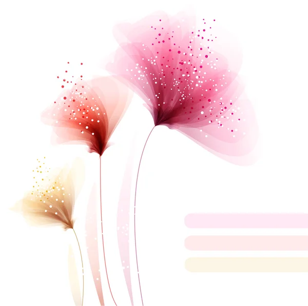 Vector achtergrond met bloemen — Stockvector