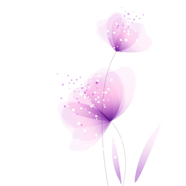 Fond vectoriel avec des fleurs — Image vectorielle