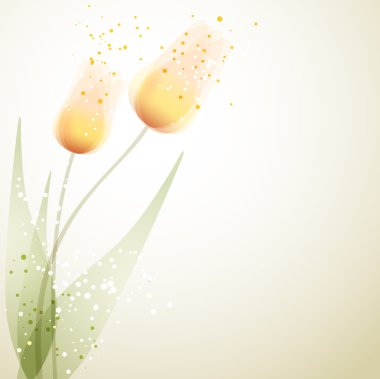 Lale ile vektör arka plan