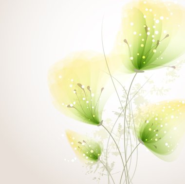 Çiçekli vektör arkaplanı