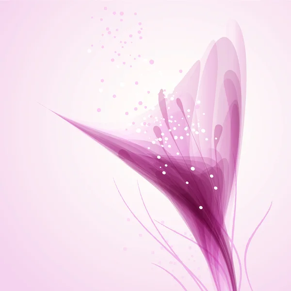 Fond vectoriel avec des fleurs délicates — Image vectorielle