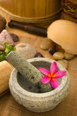 Frangipani çiçekli tropikal spa