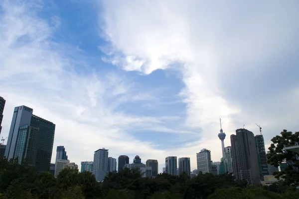 KLCC slavný orientační bod v Malajsii — Stock fotografie