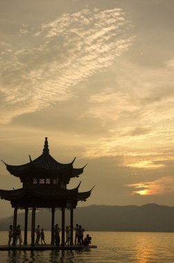 güzel simgesel yapısının xihu Hangzhou, Çin