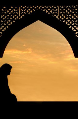 islam kadın silüeti