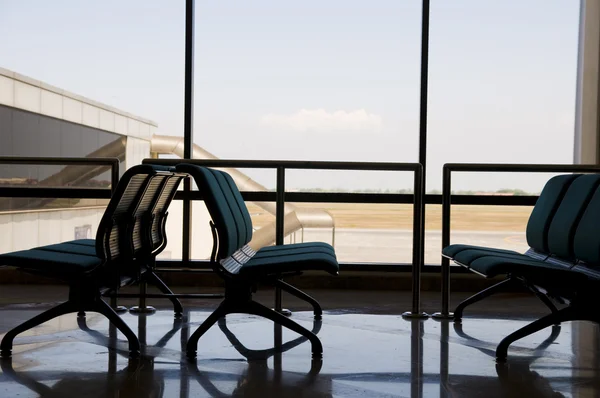 Seats in airport — Stock Photo, Image