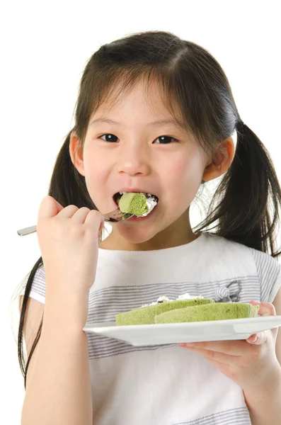 Asiática chica comer — Foto de Stock
