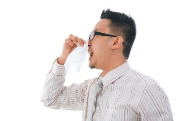 grip olan Asya iş adamı