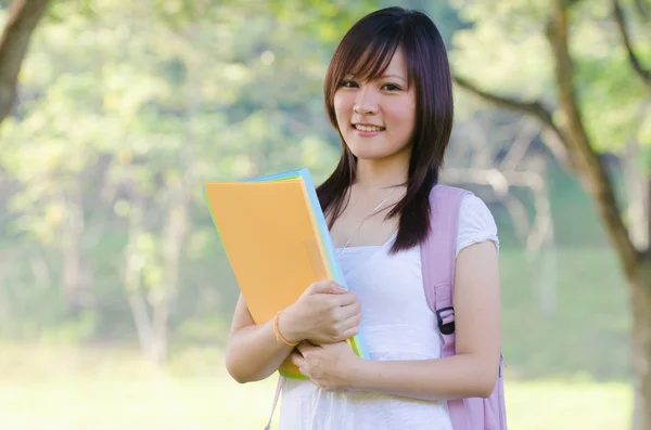 Asian college girl — Stock Photo, Image