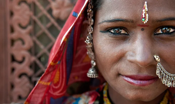 Portret van een india rajasthani — Stockfoto