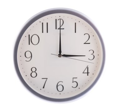 üç beyaz izole saate