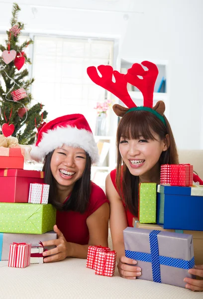 Asiatico amico lifestyle natale foto — Foto Stock