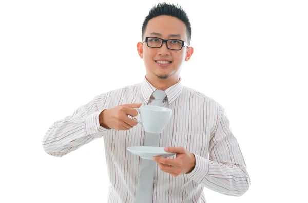 Aziatisch mens koffie — Stockfoto