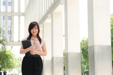 resmi olarak Çinli kız öğrenci