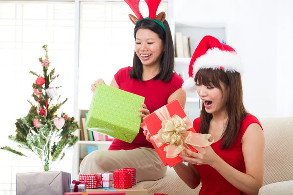 Asian friend lifestyle christmas photo Royalty Free Stock Photos