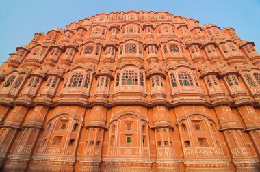 Hawa mahal, işareti pembe şehir Jaipur, Hindistan