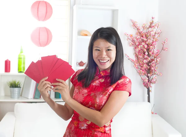 Chinese new year girl — Stock Photo, Image