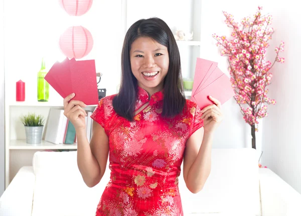 Menina do ano novo chinês — Fotografia de Stock