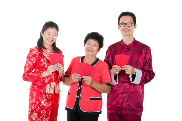 Cinese nuova famiglia anno — Foto Stock