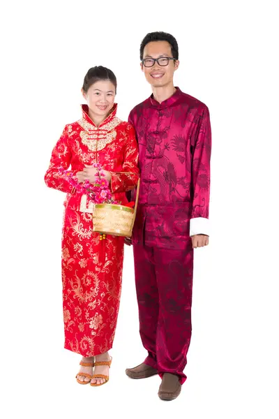 Kínai újév pár — Stock Fotó