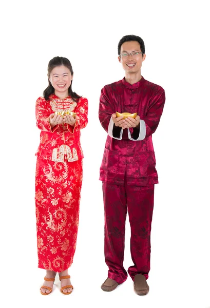 Κινέζικη Πρωτοχρονιά ζευγάρι — Φωτογραφία Αρχείου