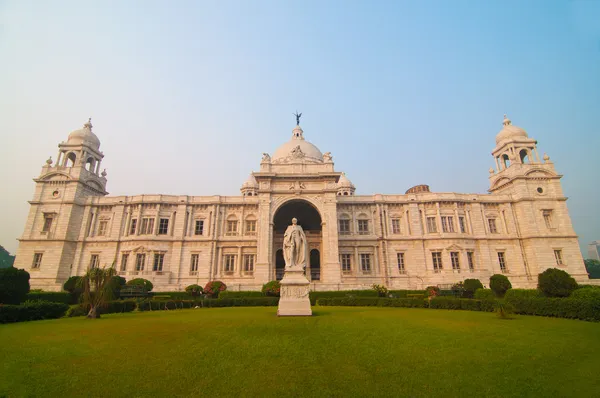 Edificio emblemático de Calcuta o Calcuta, Victoria Memorial Hall — Foto de Stock