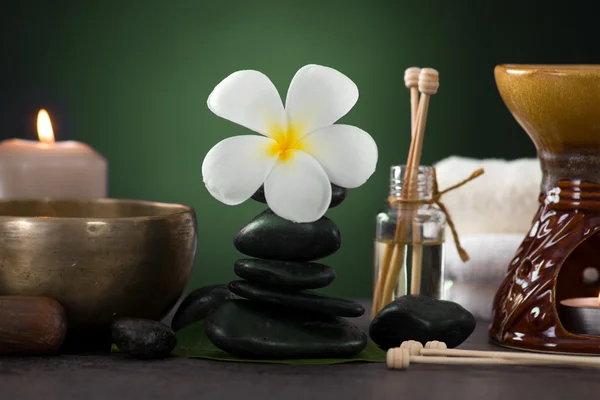 Tropikal frangipani spa sağlık aroma terapi ile tedavi ve — Stok fotoğraf